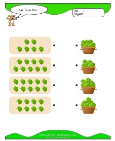 okul öncesi çocuklar Kaç Tane Var çalışma sayfaları